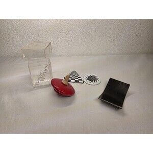 Vintage Red Spinning Top Optical Illusion Toy Set w/ Better Homes and Gardens